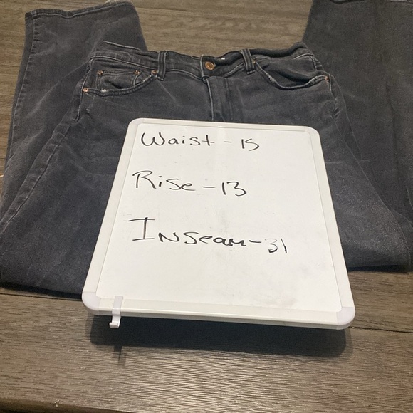 NWOT ARDENE high rise baggy black jeans | Size 11 - Picture 4 of 10